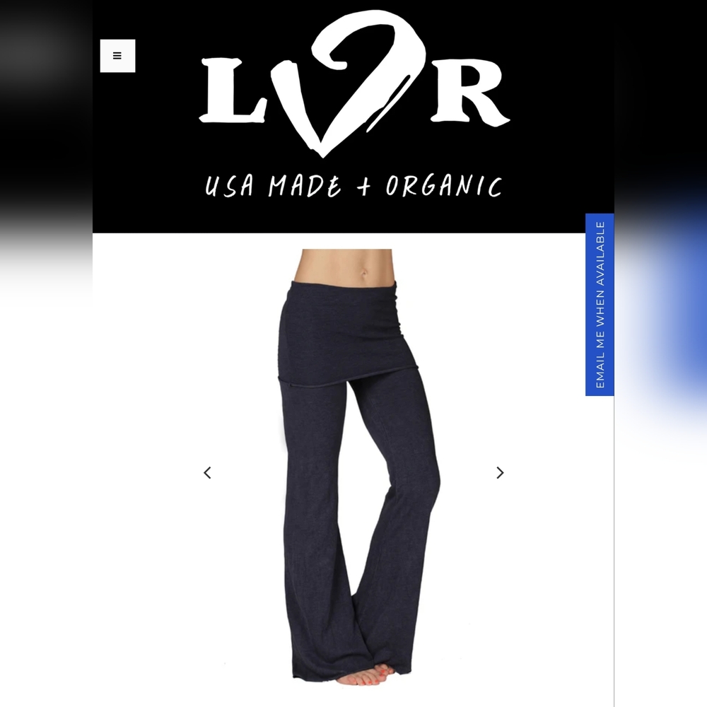 LVR Fashion Black Foldover Flare Pants - NWT - Picture 6 of 7